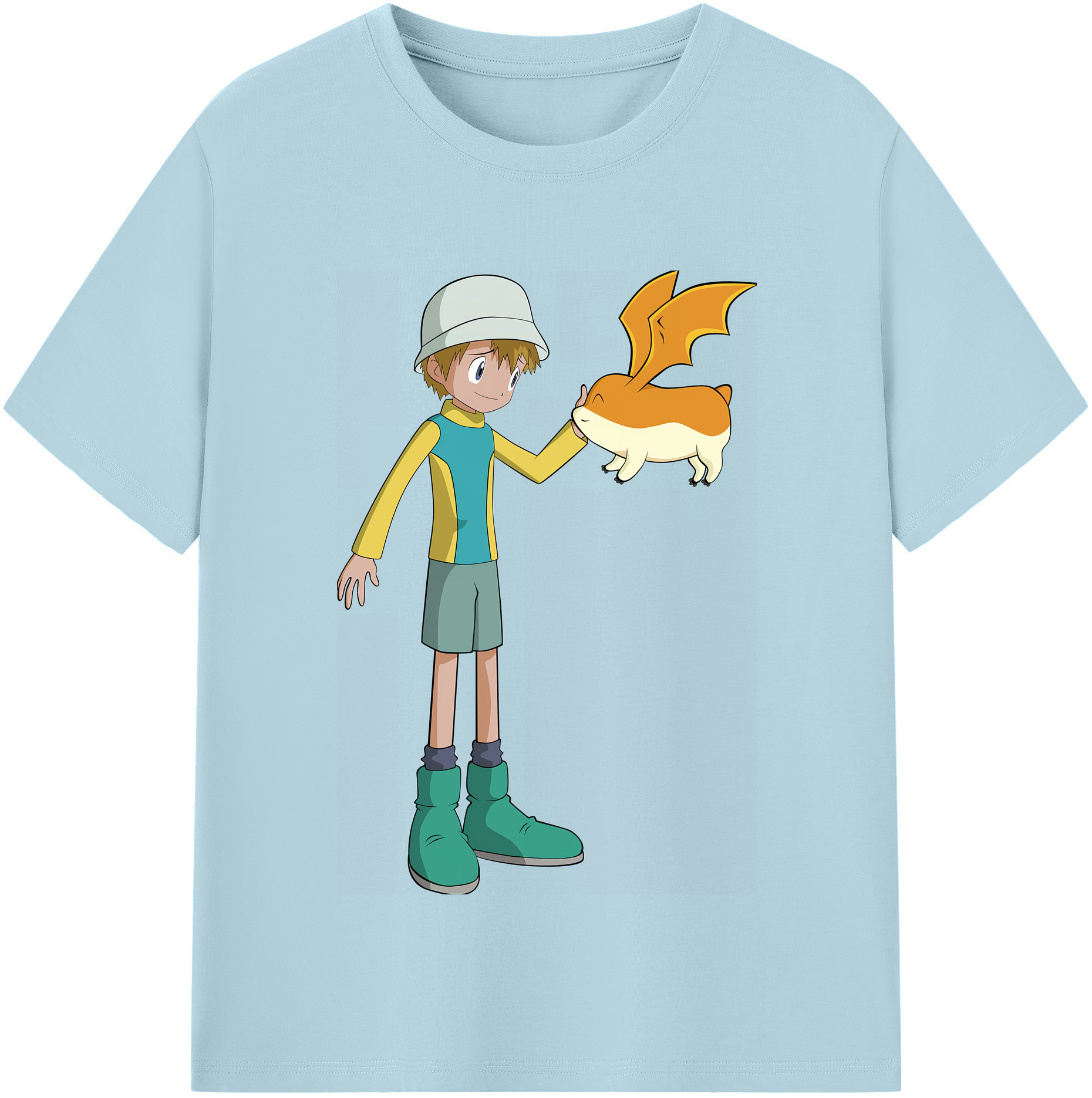 （画像用） Digimon デジタルモンスター/デジモン 綿100％半袖Tシャツ（フロントプリント）